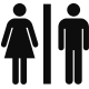 Toilets (male and female)