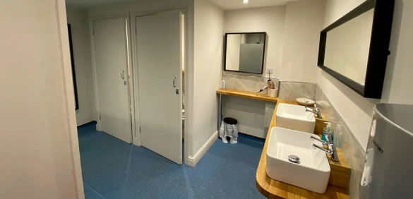 showers toilets campsite in Derbyshire Peak District