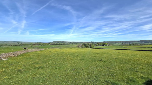 views from Brosterfield campsite in the Peak District